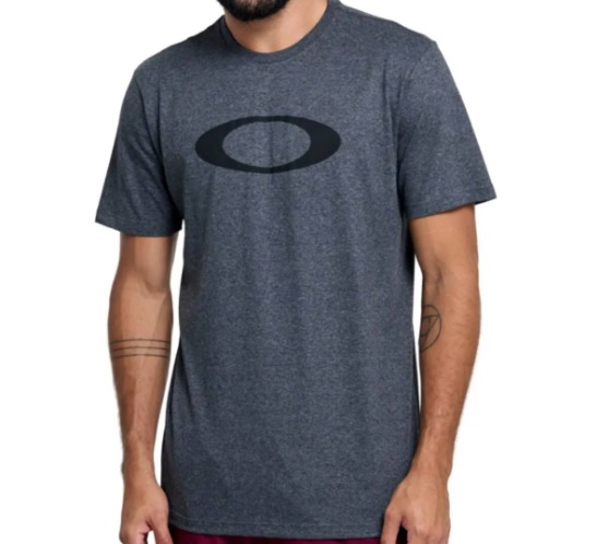 Camiseta Oakley O-Ellipse Jet Black Heather