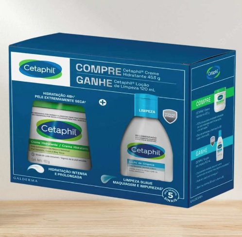 Cetaphil Kit Creme Hidratante + Loção de Limpeza