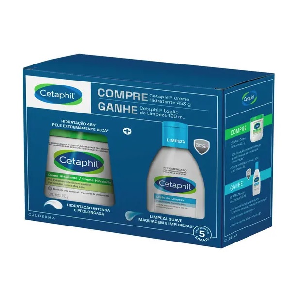 Cetaphil Kit Creme Hidratante + Loção de Limpeza