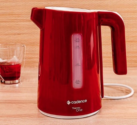 Chaleira Elétrica Thermo One Colors 1.7L, Vermelho, Cadence