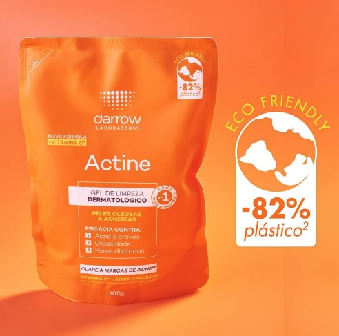 DARROW ACTINE GEL DE LIMPEZA REFIL 300G, Cor: Laranja, Número itens:1