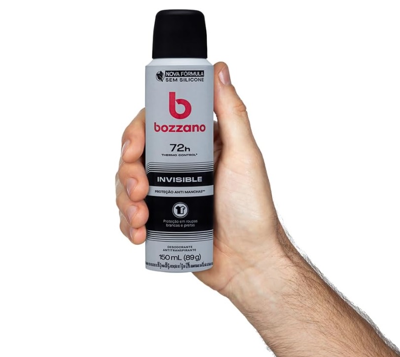 Desodorante Aerossol Invisível, Bozzano, Branco