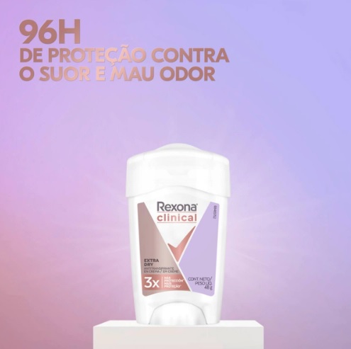 Desodorante Antitranspirante Rexona Clinical Extra Dry 48g