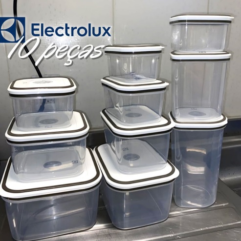 Conjunto de Potes Herméticos 10 Peças – Electrolux