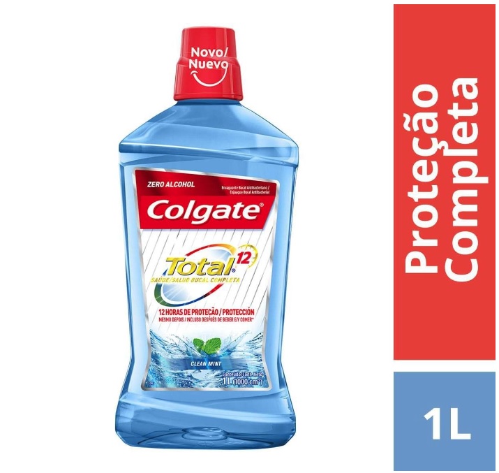 Enxaguante Bucal Colgate Total 12 Clean Mint 1000ml