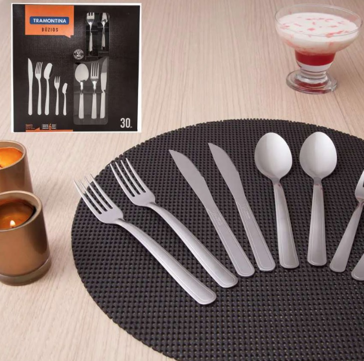 Faqueiro Tramontina Búzios 23798/050 Inox – 30 Peças