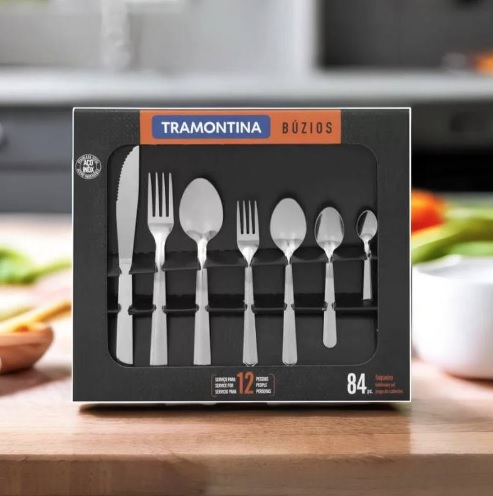 Faqueiro Tramontina Inox Búzios – 84 Peças