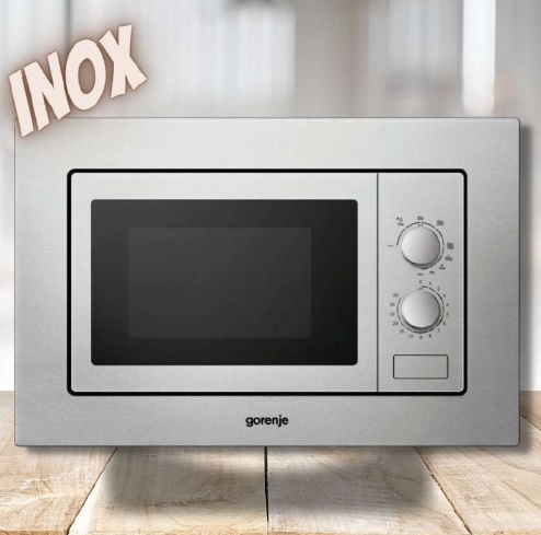 Forno de Micro-ondas de Embutir Gorenje BM201E2X 20L 220V – Inox