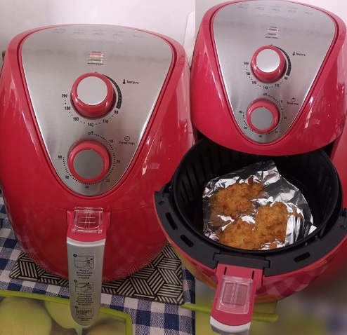 Fritadeira Elétrica Sem Óleo Air Fryer Mondial AF-32-RI 3,5L – Vermelha/Inox