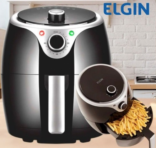 Fritadeira Elétrica Sem Óleo Elgin 3.5L, com Temporizador e Revestimento Antiaderente, 1240W, 110V – 42AFR1001000