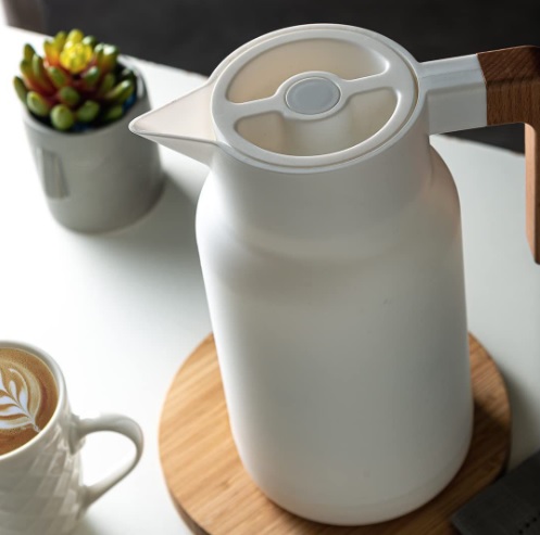 Garrafa Térmica de Plástico Organic Branca 1L – Lyor