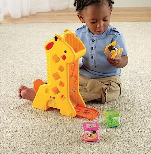 Girafa Pick a Block, Fisher Price, Mattel