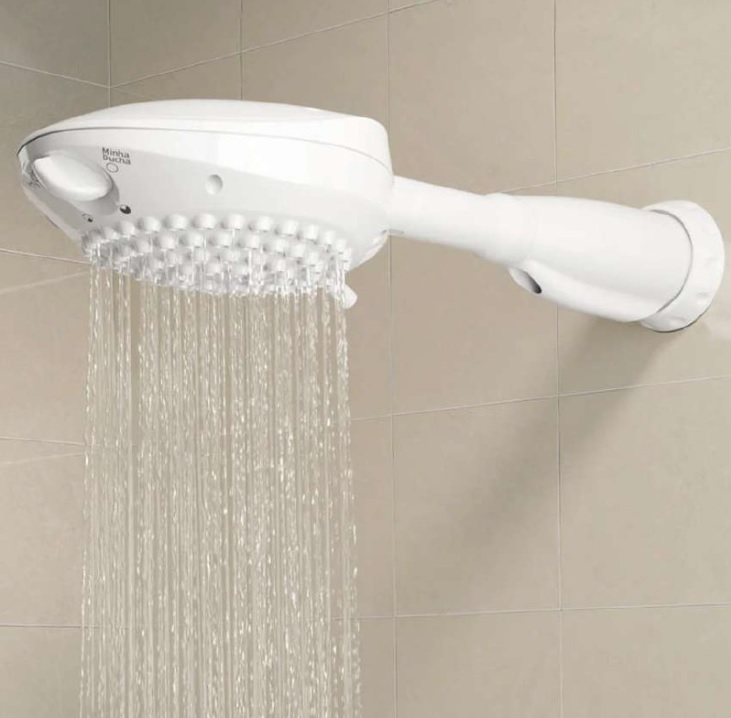 Hydra Chuveiro Elétrico Branco Minha Ducha 4t, 5500w 110v