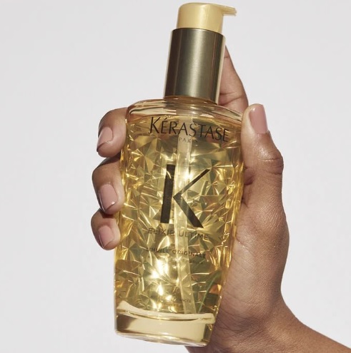 Kérastase Óleo Elixir Ultime L’Huile Originale, Todos os tipos de cabelos, Nutrição, brilho, Mix de 4 Óleos Preciosos, 100 ml
