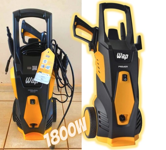 Lavadora de Alta Pressão WAP PREMIER 2600 1800W 2000 PSI/Libras 360L/h Bico Turbo Jato leque e Concentrado 127V