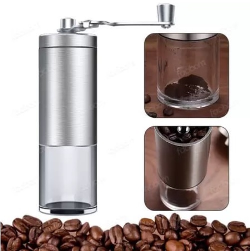 Moedor de Café Manual em Inox e Cerâmica Portátil Moe Grãos