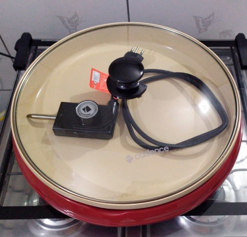 Multi Grill Cadence Ceramic Pan Cadence Vermelho 110v