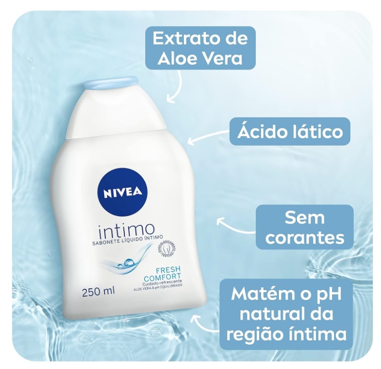 NIVEA Sabonete Líquido Íntimo Fresh Comfort 250ml