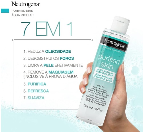 Neutrogena Água Micelar Purified Skin,400ml