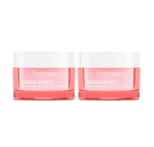 Neutrogena Bright Boost Kit com Dois Gel Creme Hidratantes Faciais