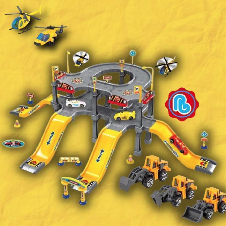 Pista De Carrinho Infantil Speedster Helicóptero Double Park