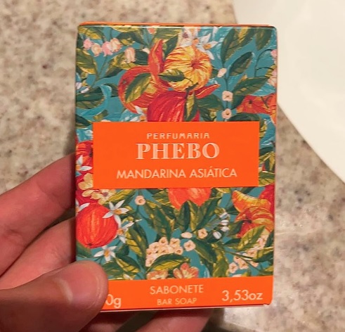Sabonete Barra Origens Mandarina Asiática 100G, Phebo