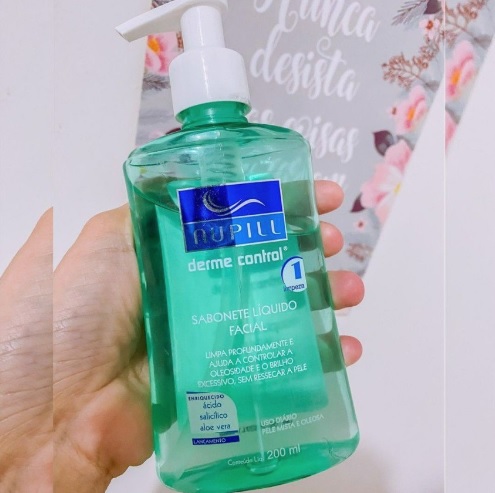 Sabonete Liquido Facial Nupill Derme Control 200Ml, Nupill, Verde