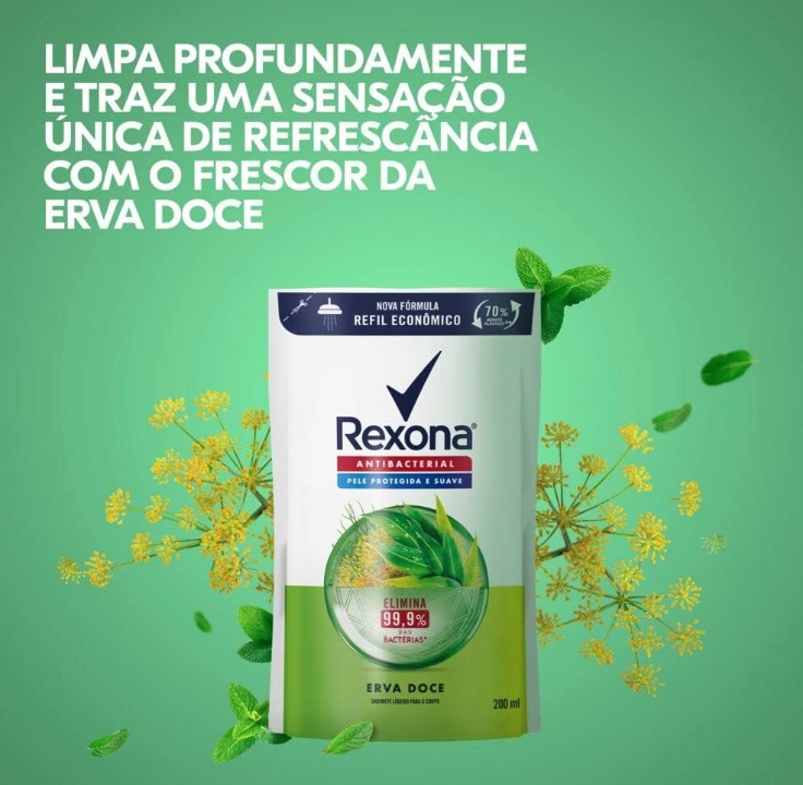 Sabonete Líquido Rexona Erva Doce 200ml Refil