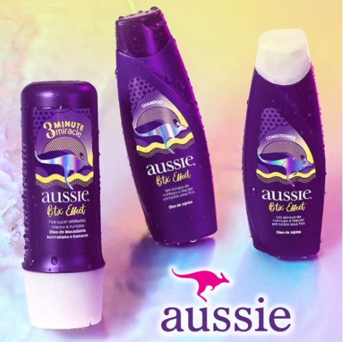 Shampoo Aussie Botox Effect Fios Nutridos e Alinhados + Condicionador Aussie + Creme Aussie Botox