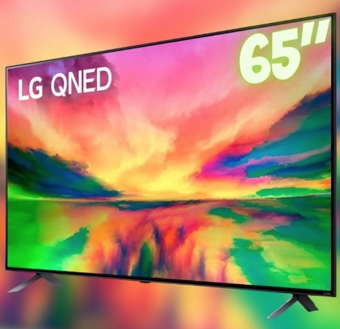Smart TV 65″ 4K LG 65QNED80SRA Quantum Dot NanoCell 120Hz FreeSync ThinQ AI Alexa Google 4HDMI