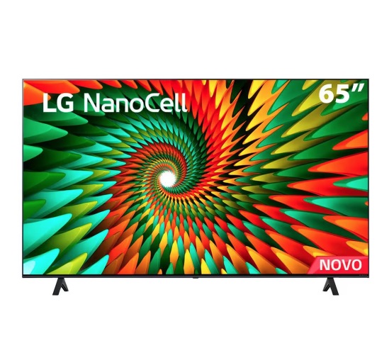 Smart TV 65″ 4K LG NanoCell 65NANO77SRA Bluetooth, ThinQ AI, Alexa, Google Assistente, Airplay, 3 HDMIs