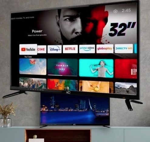 Smart TV LED 32″ HD HQ HQSTV32NP Netflix Youtube 2 HDMI 2 USB Wi-Fi