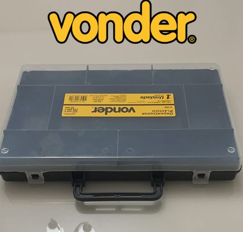 Vonder Organizador Plástico Simples Para Ferramentas 32 5 Cm X 22 0 Cm X 5 0 Cm Vd 8020