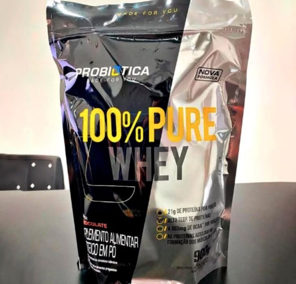 100 Pure Whey 900g Refil Probiótica Wt Promoções