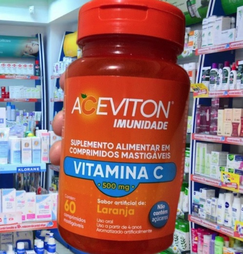 Aceviton Vitamina C Imunidade 60 Comprimidos Mastigáveis