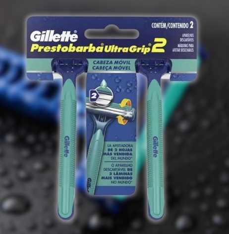Apar Presto Ultra Grip Masc Mov (Vd), Gillette Prestobarba, Gillette