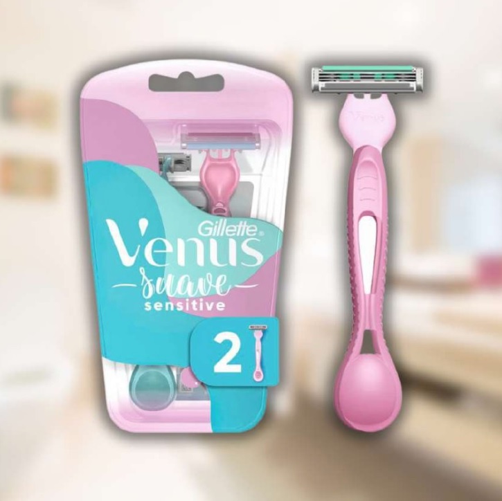 Aparelho de Depilar Gillette Venus Suave Sensitive 2 Unidades