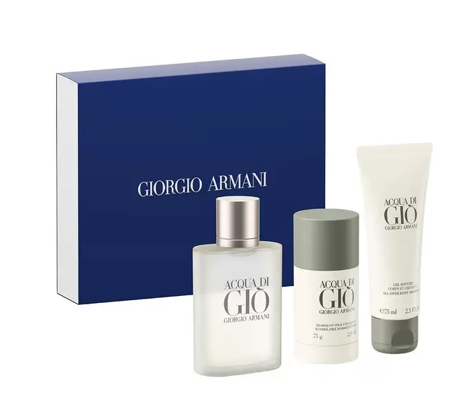 Aqua Di Giò Homme Kit – Perfume Masculino EDT + Desodorante + Body Balm – Giorgio Armani