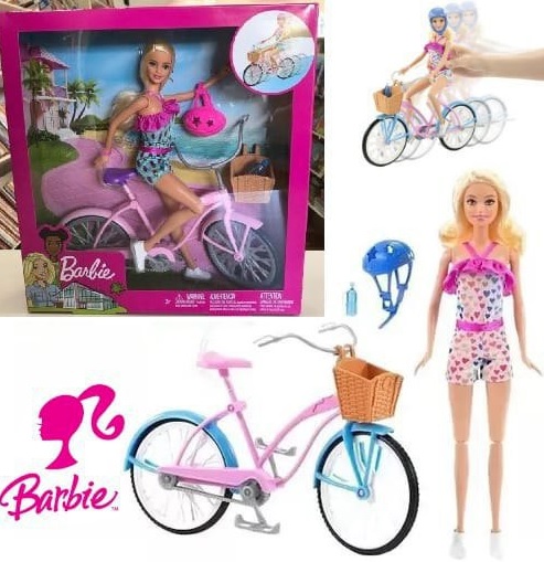 Barbie Boneca Passeio de Bicicleta, Multi : : Brinquedos e  Jogos