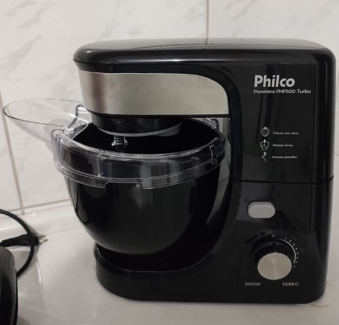 Batedeira Philco Planetária Php500 Turbo Cor Preto Frequência 60 Hz