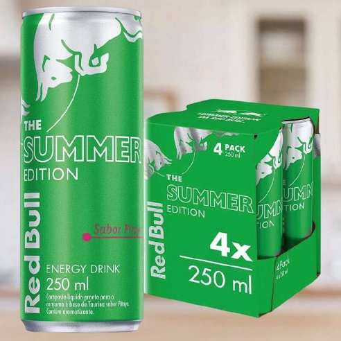 Bebida Energética Red Bull Summer Edition Pitaya – 250ml 4 Unidades