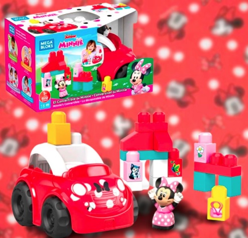 Blocos de Montar Disney Junior Mega Bloks – Conversível da Minnie Mattel 18 Peças