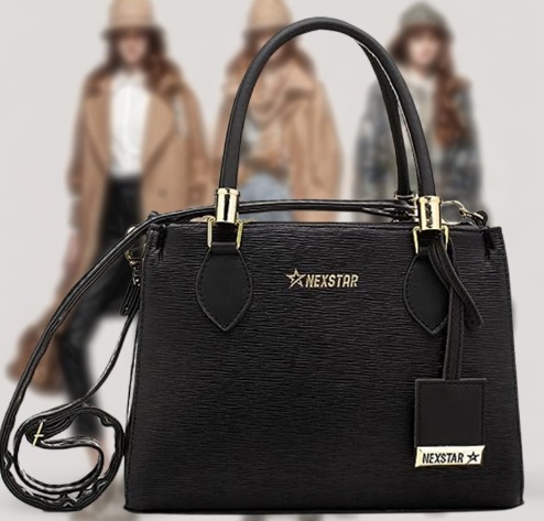 Bolsa Lorena Feminina de De Mão e Transversal C/ 2 Zíperes Nexstar