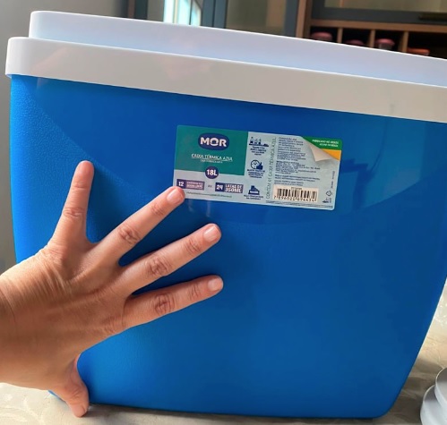 Caixa Térmica 18 Litros Azul Mor