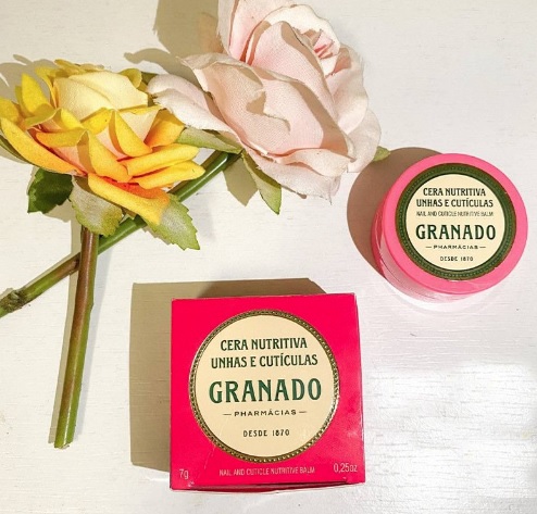 Cera Nutritiva Unhas e Cutículas Pink, Granado, Rosa, 7g