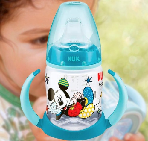 Copo de Treinamento First Choice Mickey Mouse by Romero Britto, NUK, azul, 150 ml