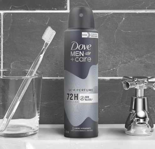 Desodorante Antitranspirante Aerosol Dove Sem Perfume 150ml, Branco