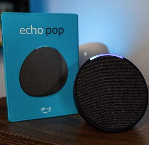 Echo Pop Smart Speaker Amazon Cor Preto