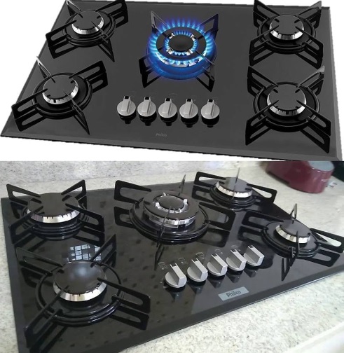 Cooktop Philco Cook Chef 5 Cor Preto 110V/220V