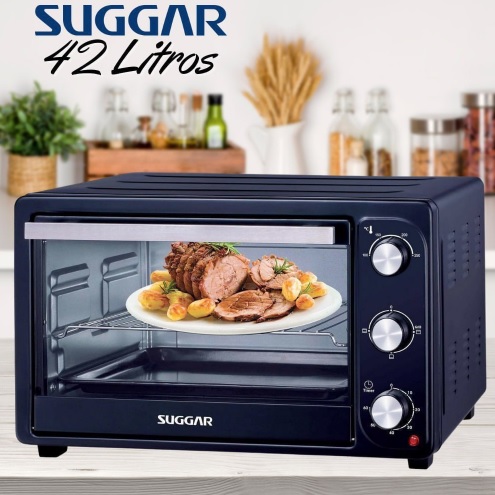 Forno Elétrico 42 Litros Preto 127V – SUGGAR – FE4201PT